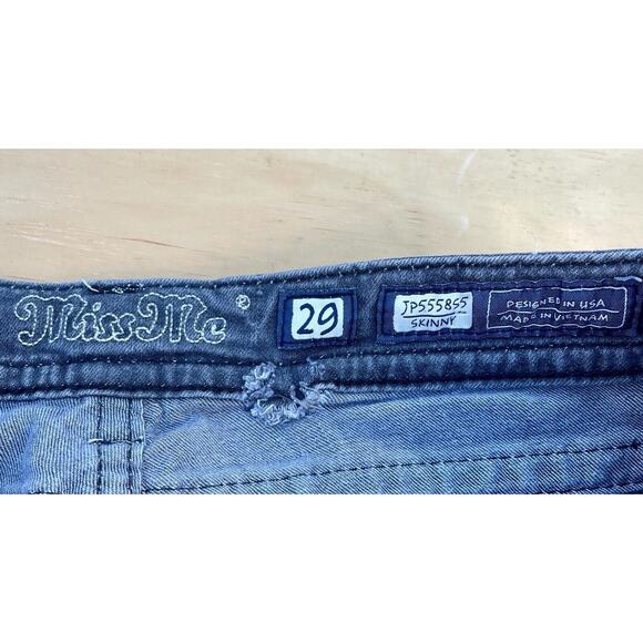 MISS ME Skinny Denim‎ Jeans Made in Vietnam Designed in USA Womens Blue SIZE 29 - Picture 4 of 8